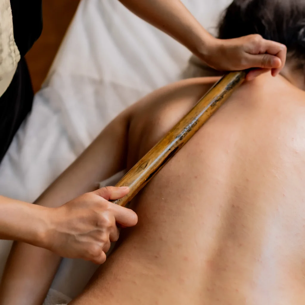 Bamboo massage technique at E Spa