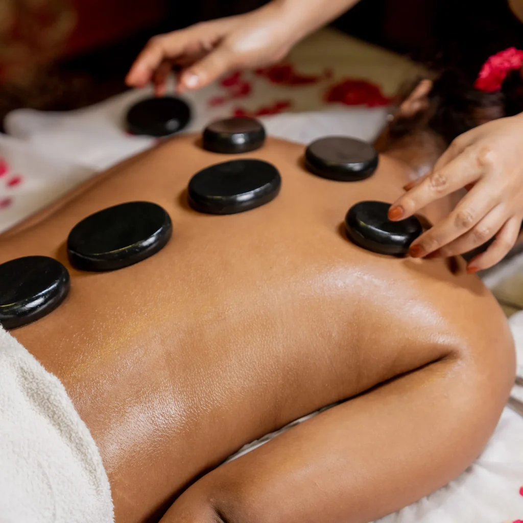 Hot stone massage therapy